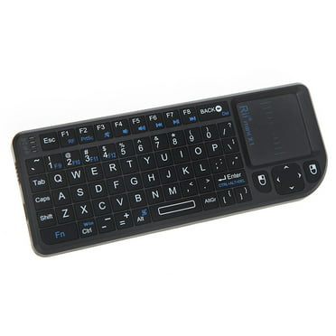 Black Wireless Mini Keyboard & Mouse Easy Remote Control for Samsung SAMSUNG V27F39S Smart 27 Smart TV 
